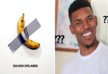 Arte? Ele exibiu uma banana presa com fita adesiva na parede por US $ 120.000 e já vendeu duas