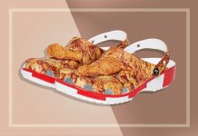 Crocs lança tamancos com tema KFC com coxinhas das asas de frango