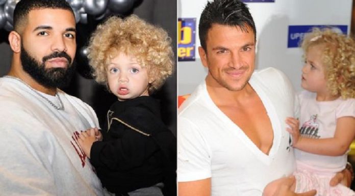 Peter Andre brinca que Drake é o verdadeiro pai de Princess