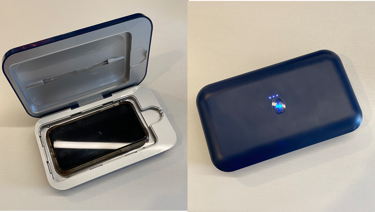 PhoneSoap is like a pint-sized tanning bed for your phone. The product claims to eliminate 99.9% of household germs in less than 10 minutes using&nbsp;UV-C light. Our editor tried it out for herself.&nbsp;