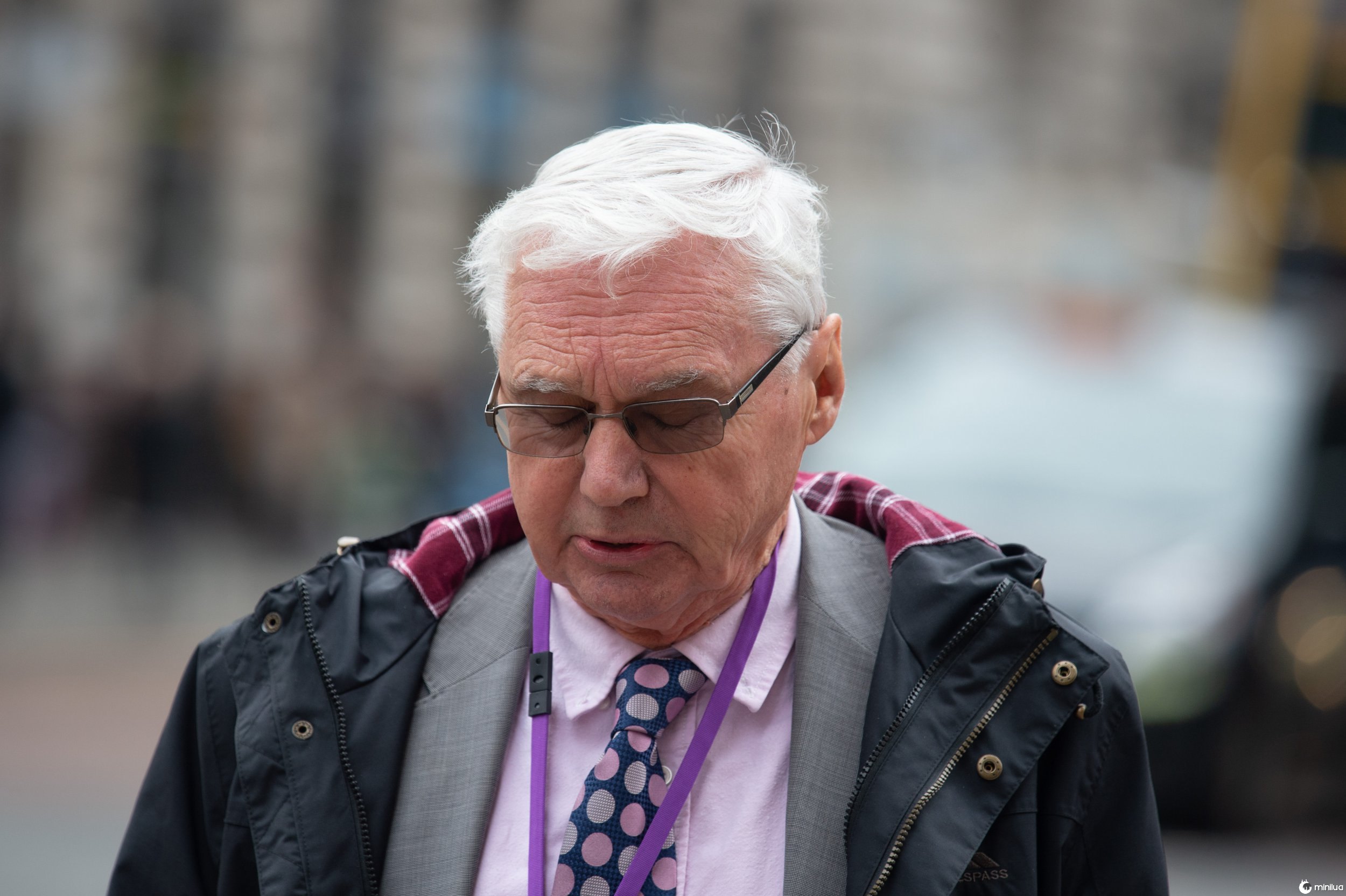 Prof Peter Davies a top NHS chest doctor outside the MPTS offices in Manchester. He is facing career ruin after he confessed to using his hospital computer to feed a secret 50 year addiction to hardcore pornography. Disclaimer: While Cavendish Press (Manchester) Ltd uses its' best endeavours to establish the copyright and authenticity of all pictures supplied, it accepts no liability for any damage, loss or legal action caused by the use of images supplied. The publication of images is solely at your discretion. For terms and conditions see http://www.cavendish-press.co.uk/pages/terms-and-conditions.aspx