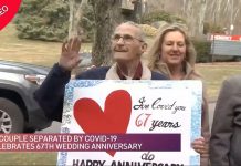 O doce gesto do homem para com a esposa no aniversário - quando o Covid-19 os separa