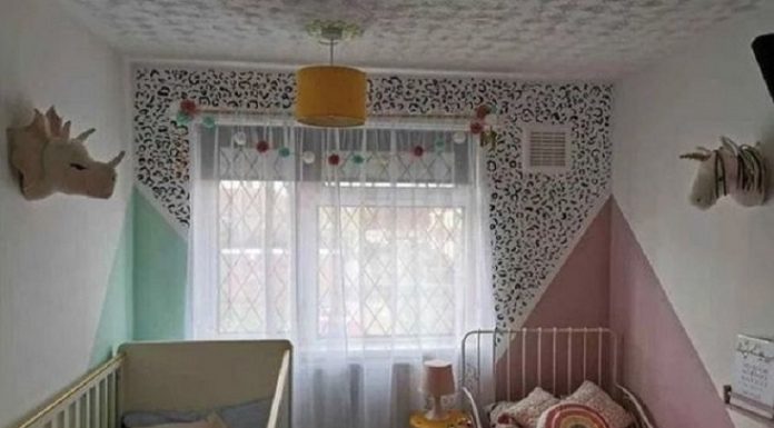 Veja como uma mãe transformou o quarto dos filhos usando apenas palito de aipo e testadores de tinta