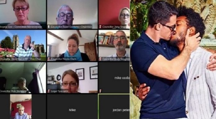 Reunião de zoom arruinada por Mike Coxlong e Ben Dover em filme pornô