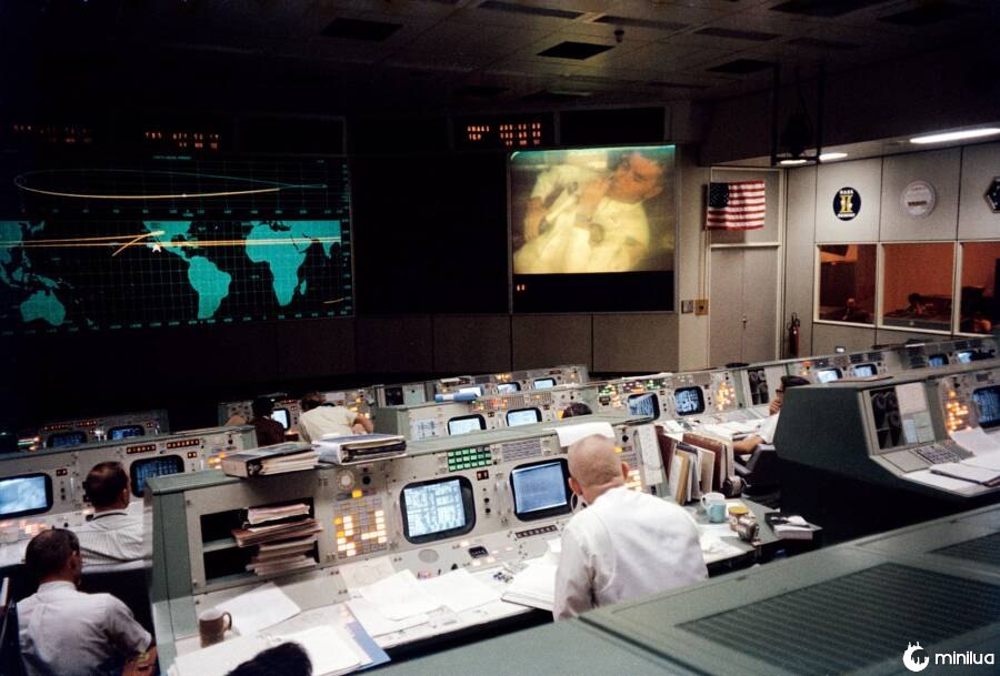 Eugene Gene Kranz At Nasa Mission Control