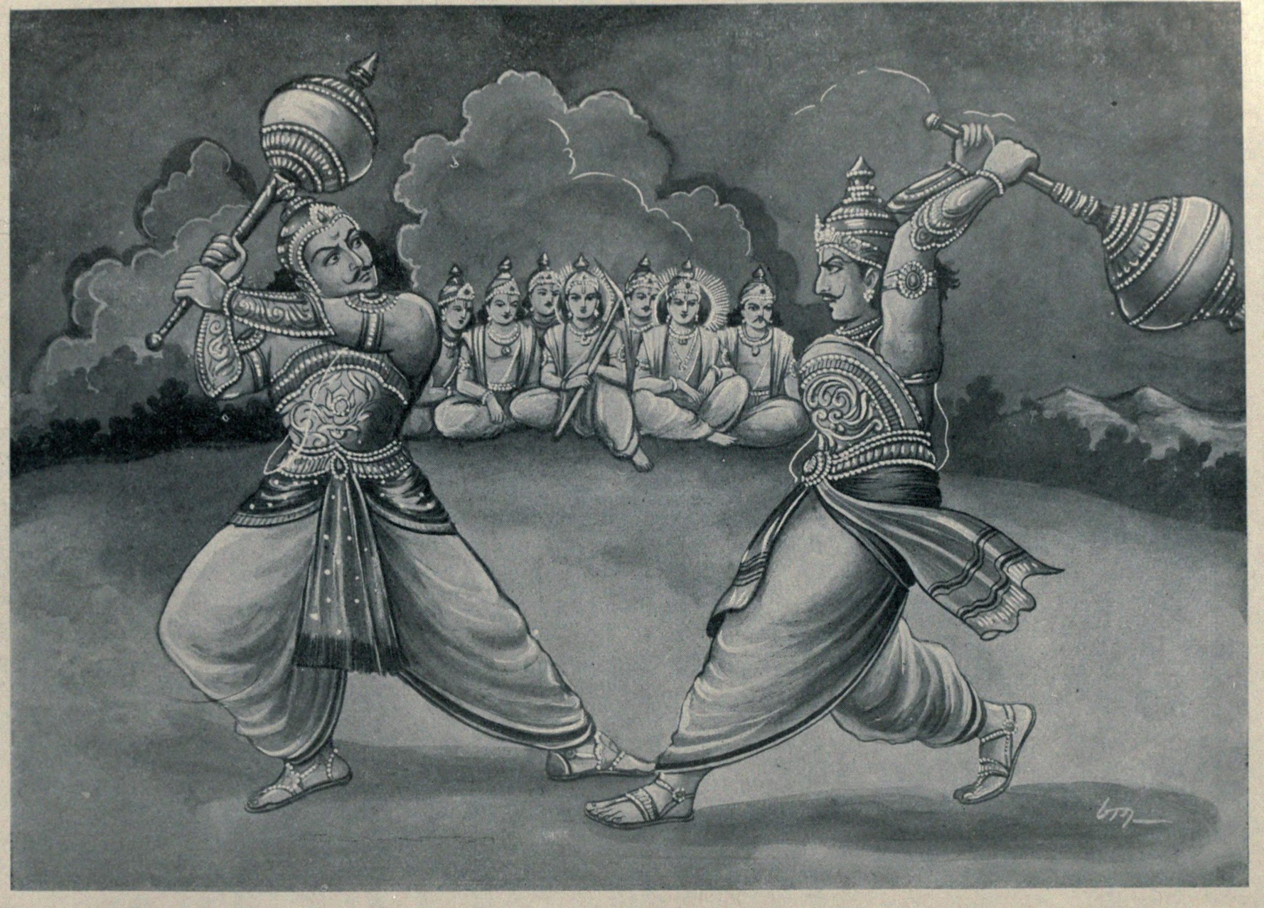 duryodhana and bhima duel