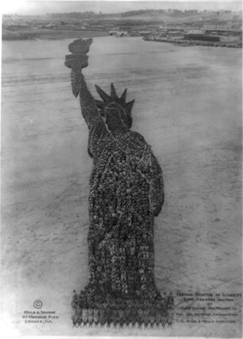 Mole’s Human Statue of Liberty was almost eight times the height of the real statue in New York. 