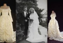 Vestido de casamento com pára-quedas da Segunda Guerra