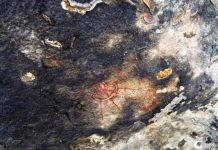 Arqueólogos indianos descobrem pinturas de estrangeiros antigos