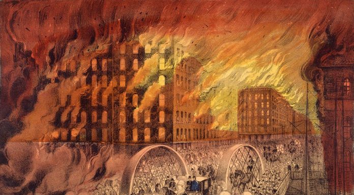 A vaca da sra. O'Leary começou o incêndio em Greta Chicago?