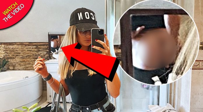 Ela postou no Instagram antes de perceber o que estava escondido no fundo da imagem