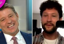 Ben Shephard, da GMB, chorando enquanto Callum Scott canta para mãe e filha separadas
