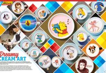 Artista utiliza creme como lona para pinturas impressionantes