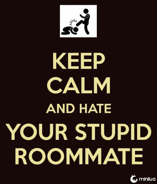 Keep Calm and Hate your Stupid Roommate
