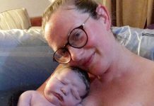 Mãe dá à luz um dos maiores bebês da Grã-Bretanha - pesando o mesmo que uma bola de boliche