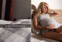 Mulher grávida filma seu bebê solta aterrorizada depois de assistir imagens de volta