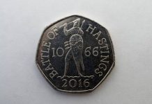 Moeda Battlep Hastings 50p alcança mais de £ 63.000 no eBay