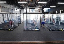 California Gym reabre após a construção de vagens de treino para os membros