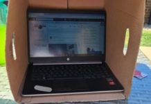 Usuário do LinkedIn compartilha hack de caixa de papelão por trabalhar fora no verão