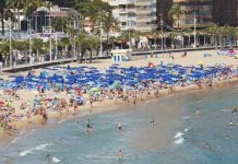 Praias de Benidorm para abrir com novas regras ao fim da quarentena