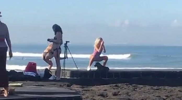 Influenciador bateu por realizar agachamentos ao lado de cerimônia religiosa em Bali