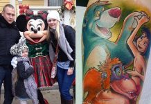 Mulher obcecada pela Disney cobre o corpo de tatuagens com tema de conto de fadas