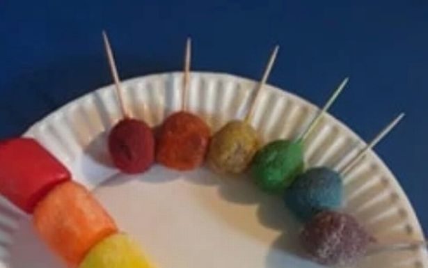 Uma mãe foi criticada por postar uma foto de um lanche que ela fez para o filho.
