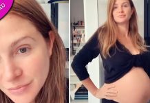 Millie Mackintosh orgulhosamente posou de calcinha para mostrar seu corpo pós-gravidez.