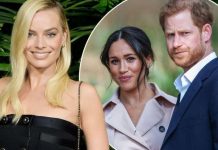 Margot Robbie planeja convidar Meghan Markle e Príncipe Harry para jantar em Los Angeles