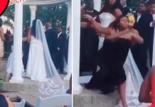 Mulher invade casamento para anunciar que está grávida do noivo