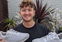 Homem saiu espumando aos pés após borrifar Vanish em seus sapatos antes de chover