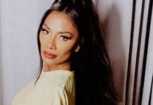 Nicole Scherzinger exclui e publica novamente as imagens enquanto os fãs dizem que ela mostra uma 'barriguinha de bebê'