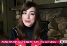 Anne Hathaway passou cinco horas fazendo maquiagem para bruxas e fez suas próprias cenas de ação durante a gravidez