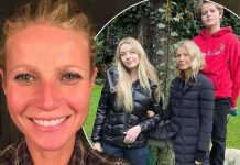 Gwyneth Paltrow posa para fotos raras de família com crianças parecidas com Apple e Moses