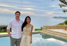 Nicole Scherzinger dia na praia com o namorado Thom Evans