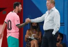Ronald Koeman envia mensagem a Lionel Messi depois que lhe disseram 'há a porta' na fila