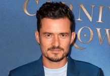 Orlando Bloom posa com seu novo cachorro depois que seu querido cão Mighty foi encontrado morto