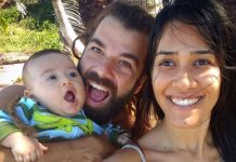 Casal e seu bebê de sete meses morreram esmagados depois que o penhasco desabou na praia