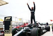 Lewis Hamilton luta contra as lágrimas enquanto reage ao histórico sétimo título mundial de F1